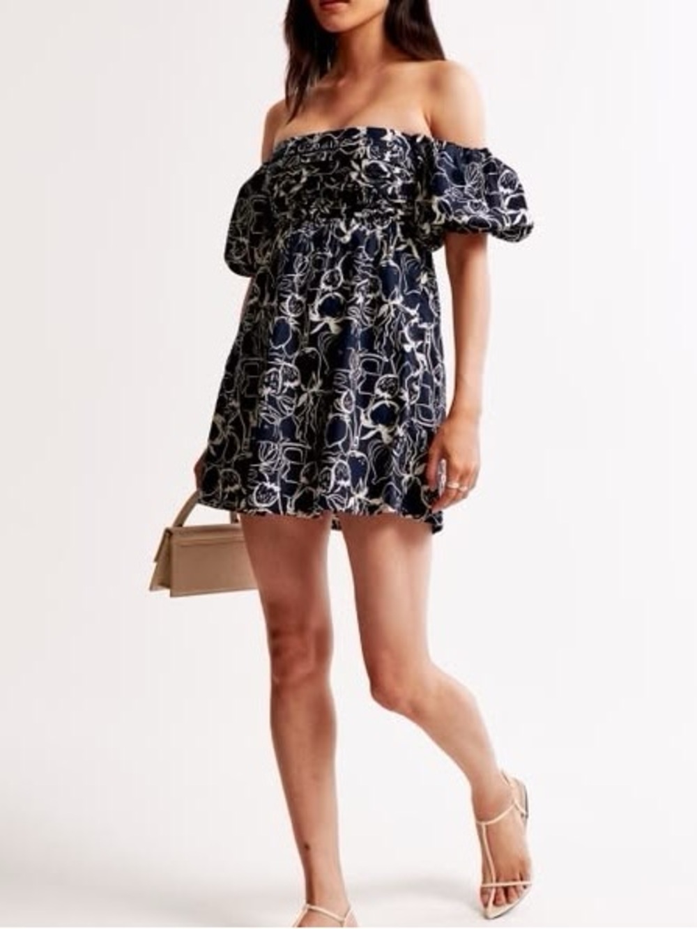 Abercrombie and Fitch puff sleeve romper